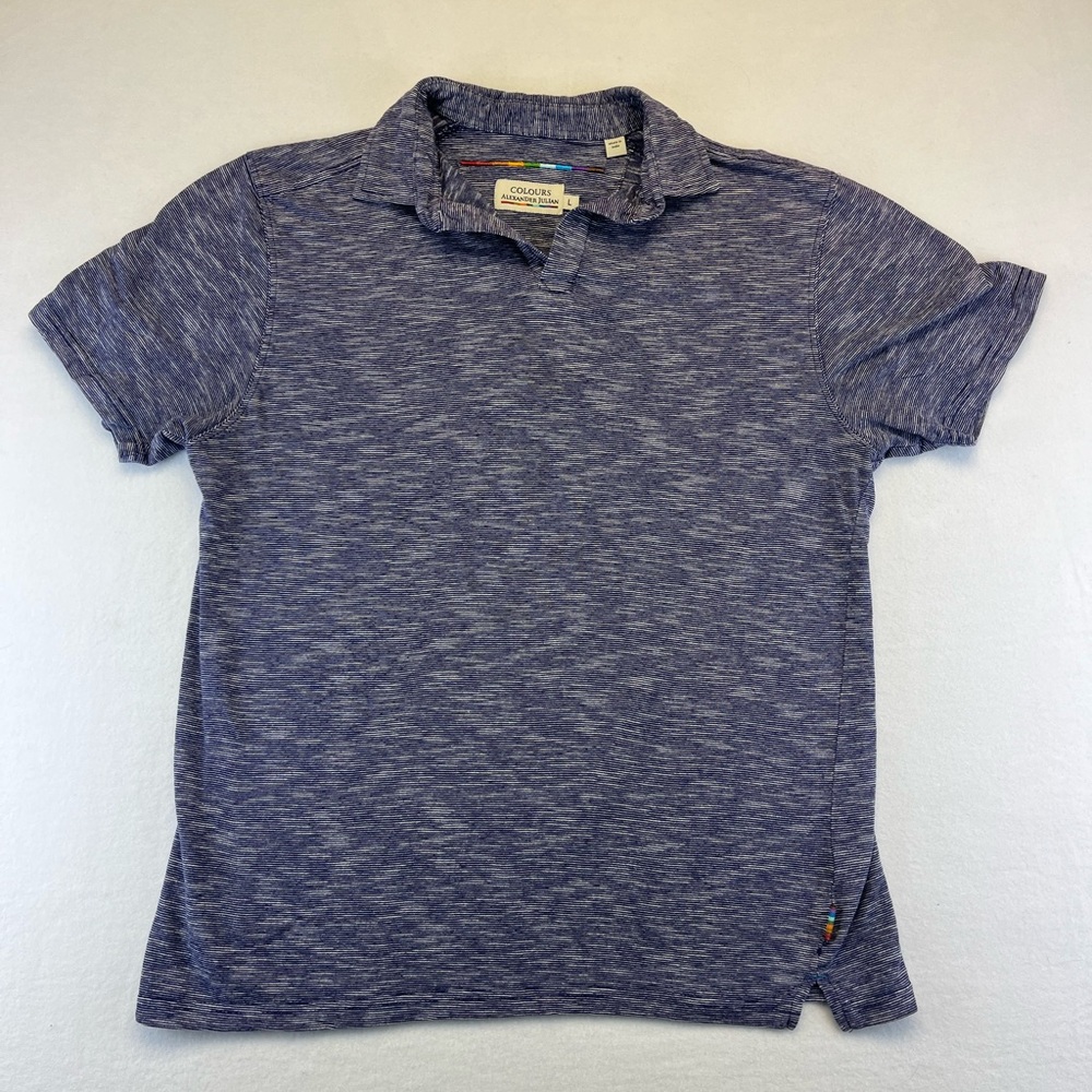 Colours Alexander Julian Polo Shirt Men’s Large Purple Heather Golf